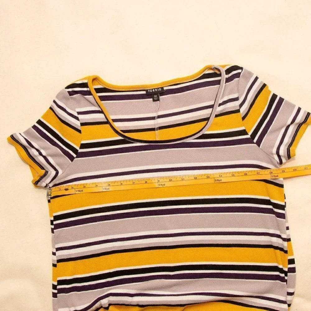 Torrid Striped Ribbed Dress Size 00